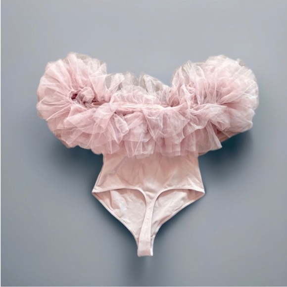 NWT Free People Big Love Bodysuit in Dusty Pink Size XS. - Picture 4 of 11